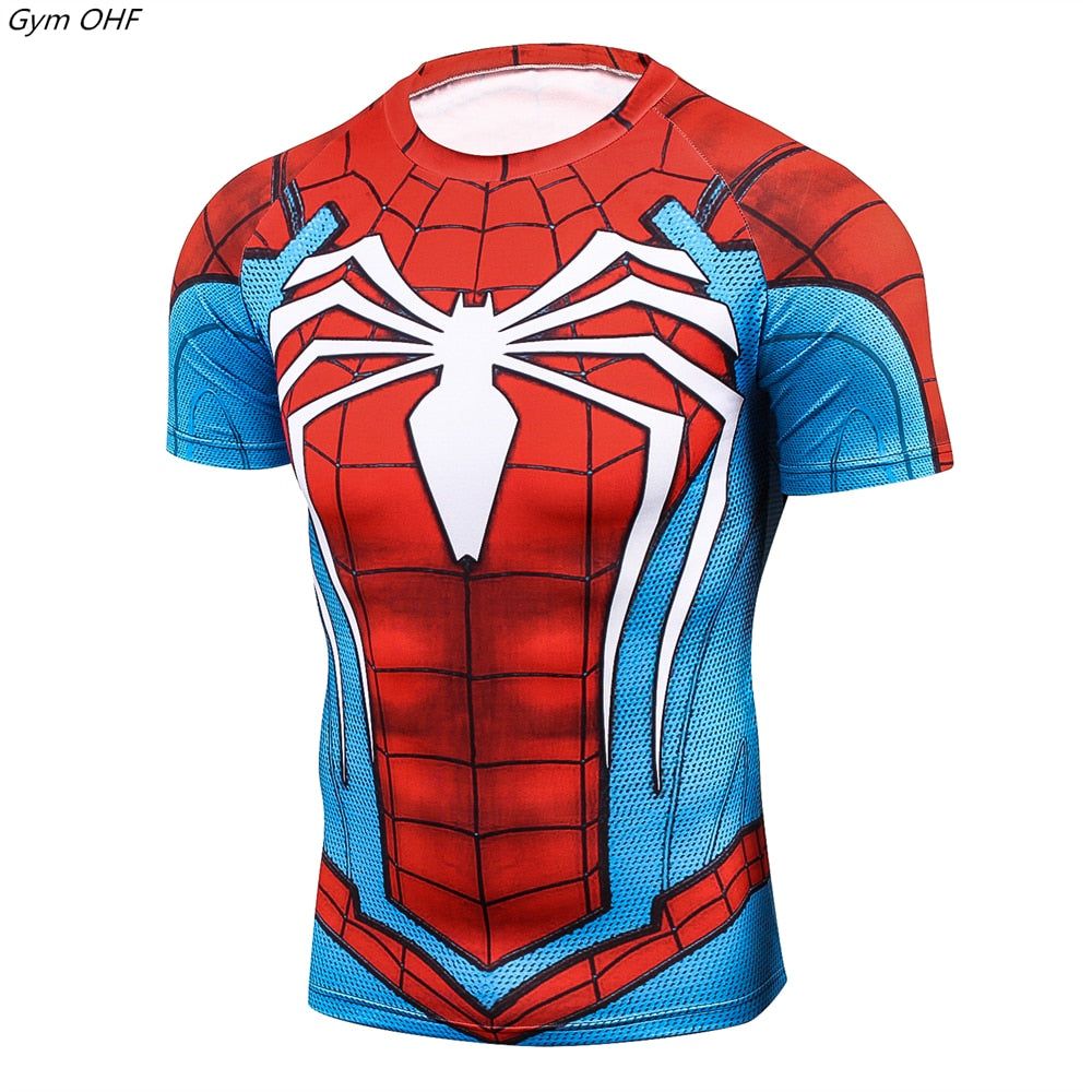 Men Fitness Compression Shirts Hero Tops -- XL