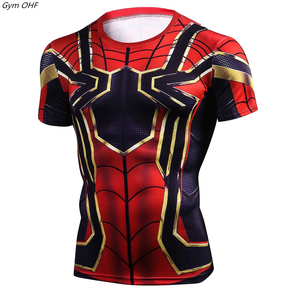 Men Fitness Compression Shirts Hero Tops -- XL