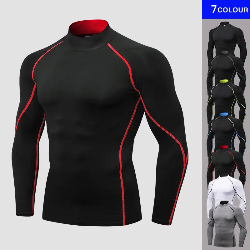 Men's  Long Sleeve Compression Shirts (XXL)