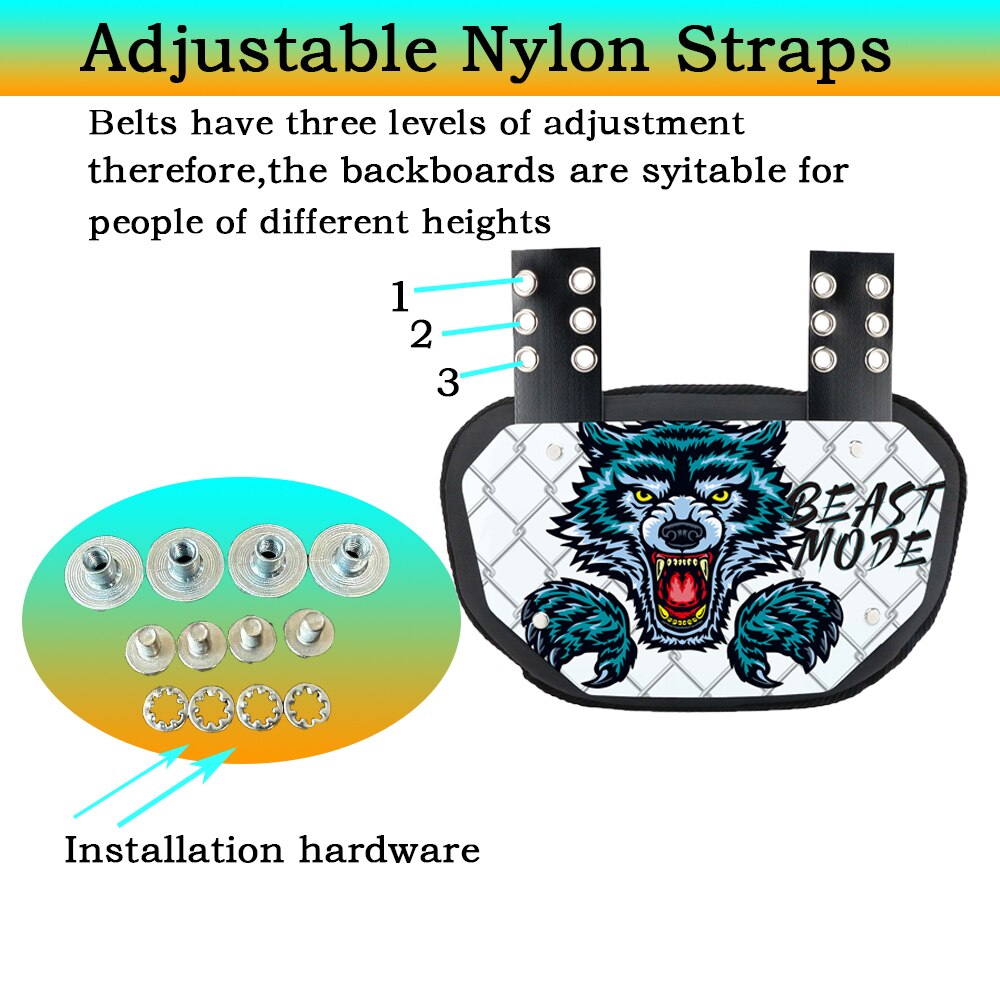 Football Back Plate for Adults