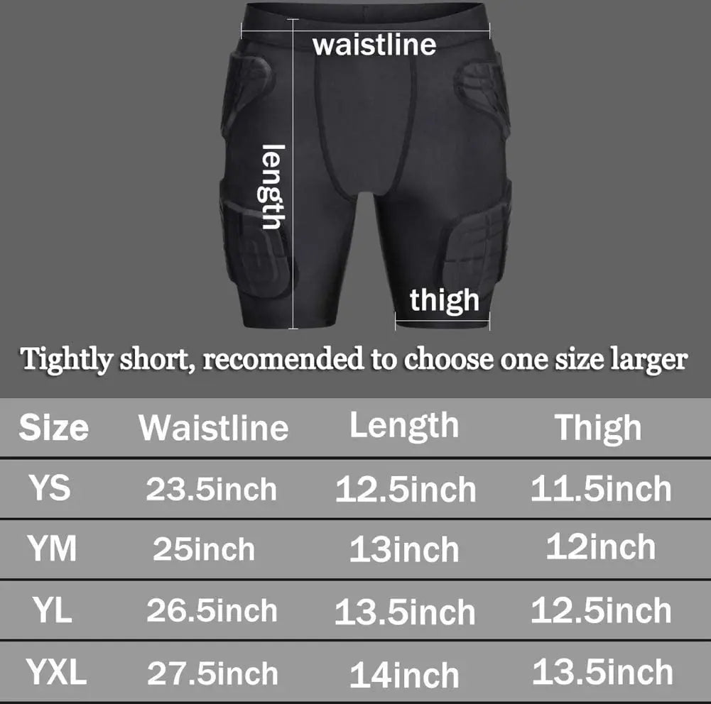 Children's Padded Compression Shirt and Shorts
