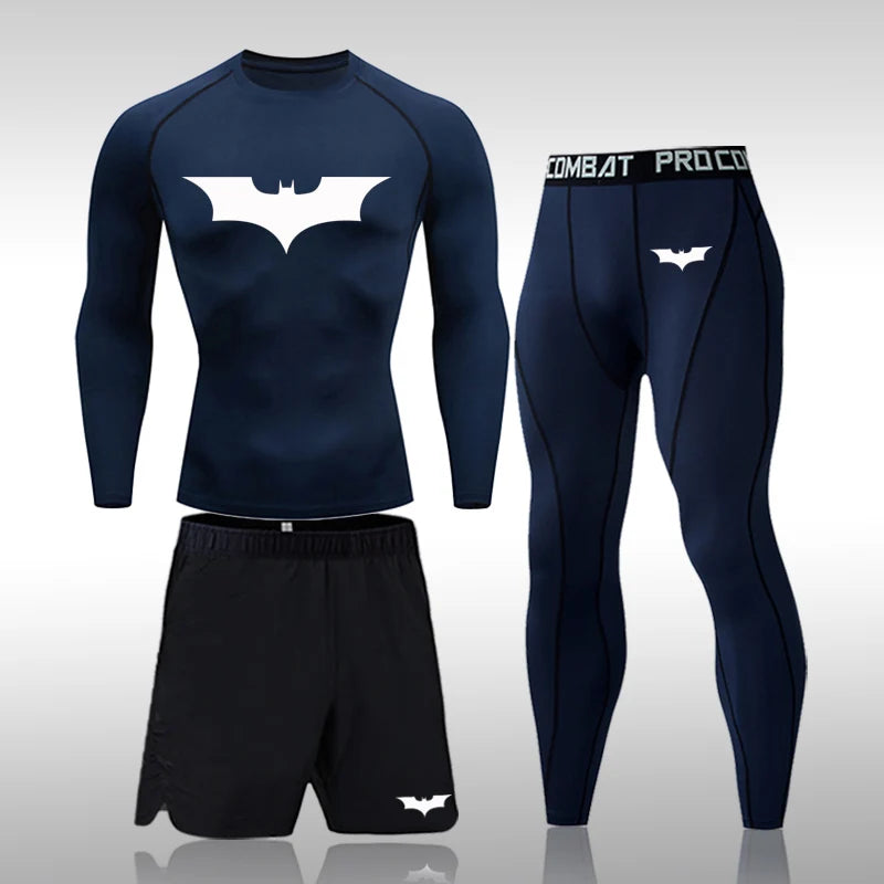 Hero Compression Pants, Short and Shirt Set (Large)